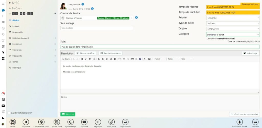 SLA: Suivi Automatisé des Délais